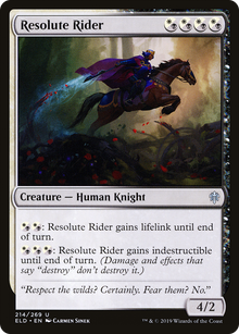 Resolute Rider (ELD-214) - Throne of Eldraine