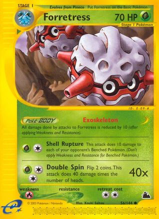 Forretress (56) 056  - Reverse Holofoil Skyridge - Common