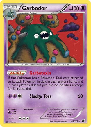Garbodor 068/113  - Reverse Holofoil Legendary Treasures - Holo Rare