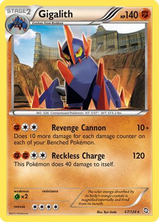 Gigalith 067  - Reverse Holofoil Dragons Exalted - Holo Rare
