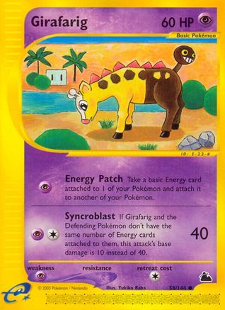 Girafarig 058  Skyridge - Common