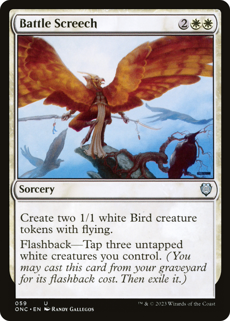Battle Screech⁣ - Commander: Phyrexia: All Will Be One⁣ (Uncommon)⁣ [59]