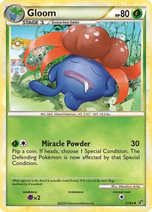Gloom 027/90  - Reverse Holofoil Undaunted - Uncommon