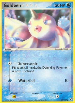 Goldeen 061/107  - Reverse Holofoil Deoxys - Common
