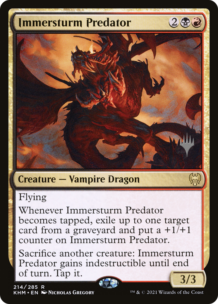 Immersturm Predator (PPKHM-214) - Kaldheim Promos Foil