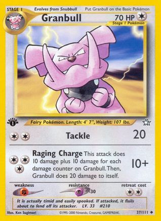 Granbull 037/111  - 1st Edition Neo Genesis - Uncommon