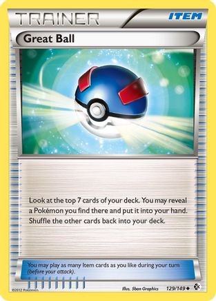 Great Ball 129  - Reverse Holofoil Boundaries Crossed - Uncommon