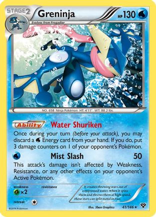 Greninja 041/146  - Holofoil XY Base Set - Holo Rare
