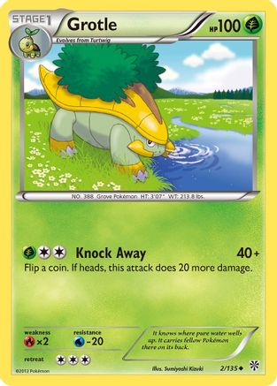 Grotle 002  - Reverse Holofoil Plasma Storm - Uncommon