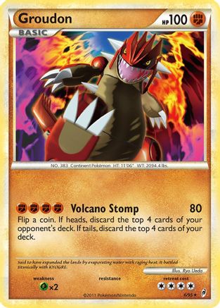 Groudon 006  - Holofoil Call of Legends - Holo Rare