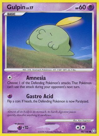 Gulpin 098  - Reverse Holofoil Legends Awakened - Common