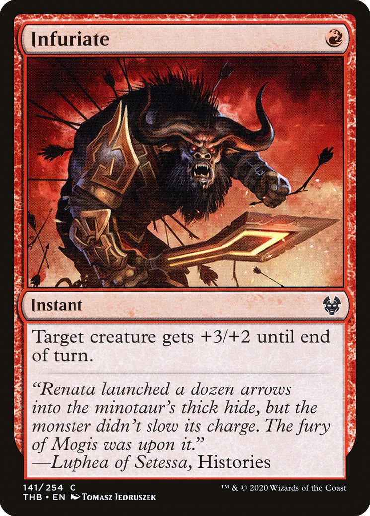 Infuriate⁣ - Theros Beyond Death⁣ (Common)⁣ [141]