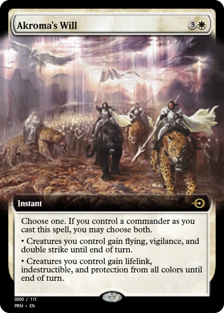 Akroma's Will (PRM-86052) - Magic Online Promos Foil