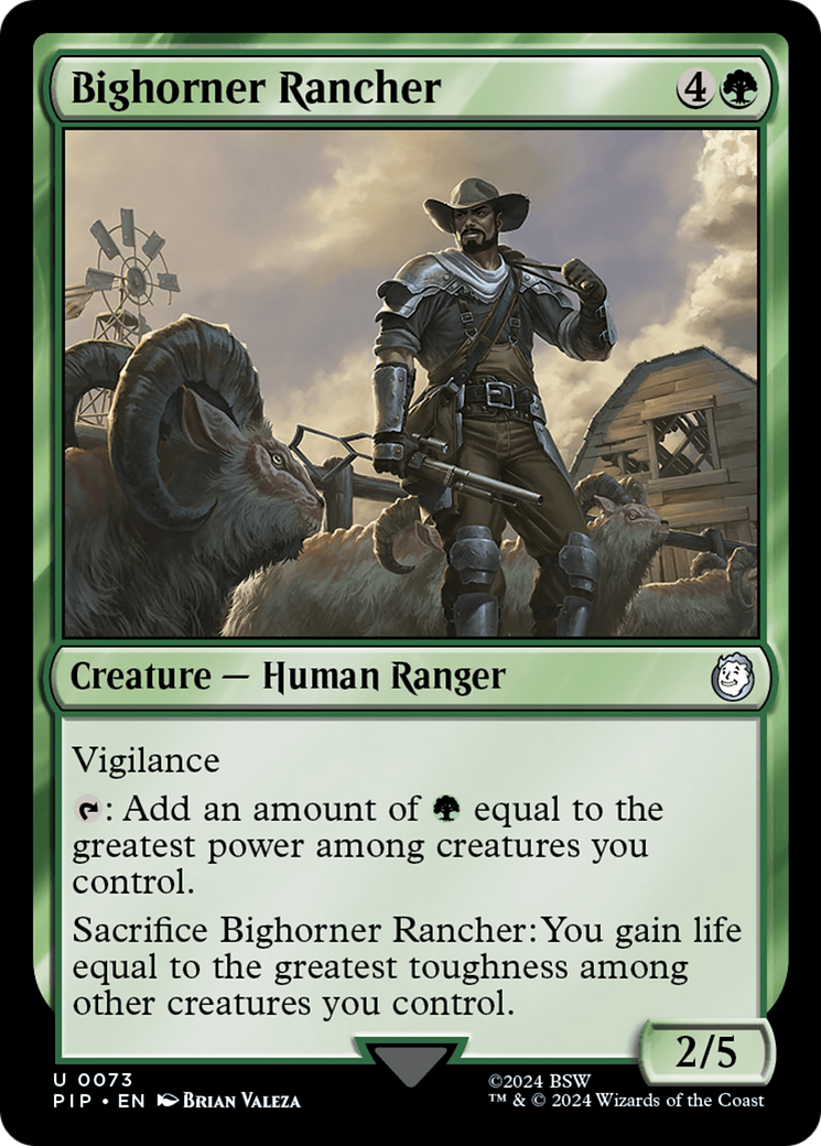 Bighorner Rancher⁣ - Universes Beyond: Fallout⁣ (Uncommon)⁣ [73]