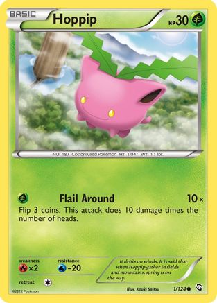 Hoppip 001  - Reverse Holofoil Dragons Exalted - Common