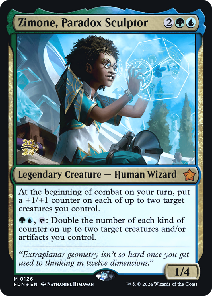 Zimone, Paradox Sculptor (PRE-126S) - Foundations Promos Foil