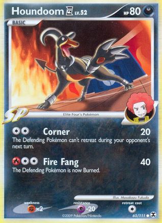 Houndoom E4 065/111  - Reverse Holofoil Rising Rivals - Common