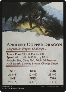 Ancient Copper Dragon // Ancient Copper Dragon (ACLB-004) - Battle for Baldur's Gate Art Series (Borderless)