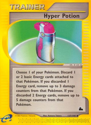 Hyper Potion 127  - Reverse Holofoil Skyridge - Uncommon