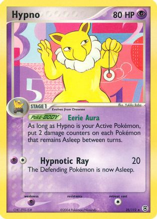 Hypno 025  FireRed & LeafGreen - Rare