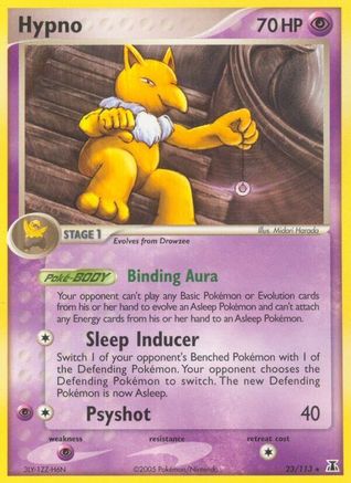 Hypno 023  - Reverse Holofoil Delta Species - Rare