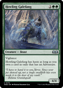 Howling Galefang (WOE-175) - Wilds of Eldraine Foil