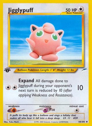 Jigglypuff 044/105  - Unlimited Neo Destiny - Uncommon