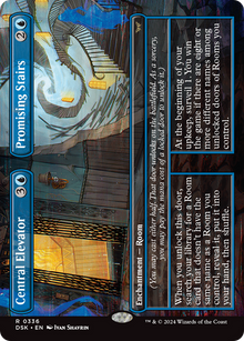 Central Elevator // Promising Stairs⁣ - Duskmourn: House of Horror: Extras⁣ (Rare)⁣ [336]