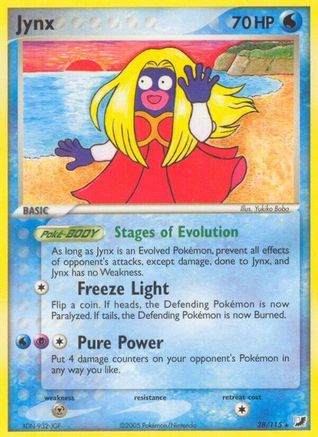 Jynx 028  - Reverse Holofoil Unseen Forces - Rare