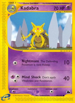 Kadabra 069  - Reverse Holofoil Skyridge - Common