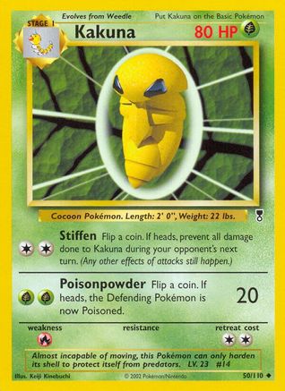 Kakuna 050  - Reverse Holofoil Legendary Collection - Uncommon
