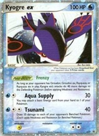 Kyogre ex 037  - Holofoil Nintendo Promos - Promo