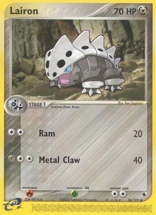 Lairon 036/109  - Reverse Holofoil Ruby and Sapphire - Uncommon