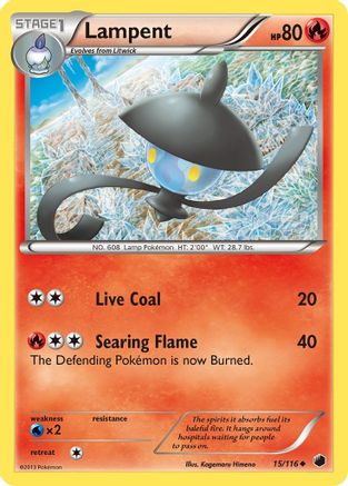 Lampent 015  - Reverse Holofoil Plasma Freeze - Uncommon