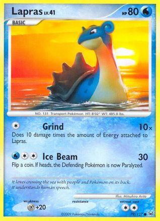 Lapras 079/127  Platinum - Common