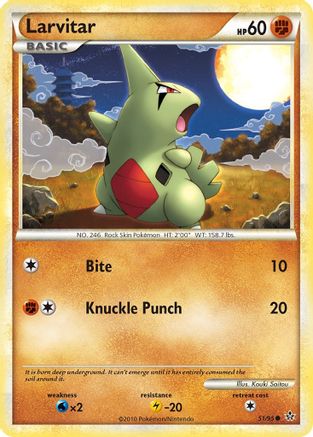 Larvitar (51) 051  Unleashed - Common