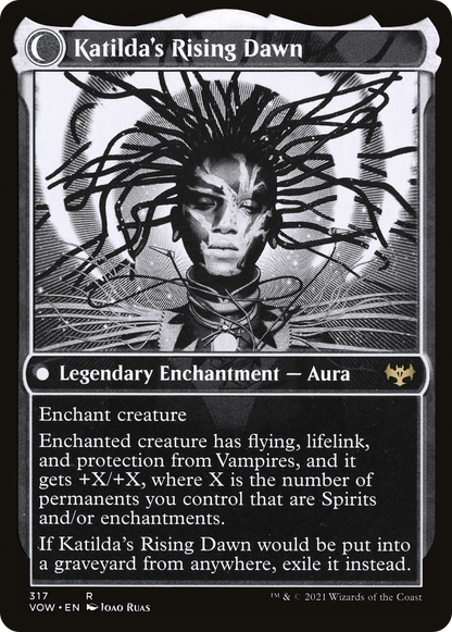 Katilda, Dawnhart Martyr (Showcase) (VOW-317) - Innistrad: Crimson Vow: (Showcase, Double Faced Transform) Foil