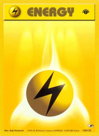 Lightning Energy 130/132  - Unlimited Gym Heroes - Common