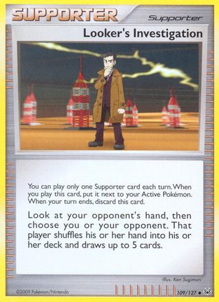 Looker's Investigation 109  - Reverse Holofoil Platinum - Uncommon