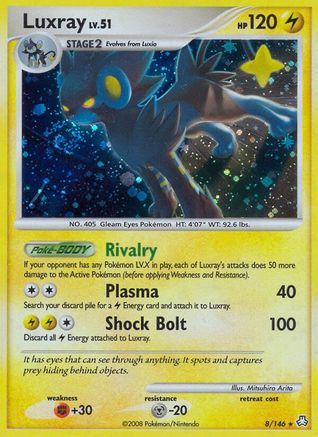 Luxray 008  - Holofoil Legends Awakened - Holo Rare