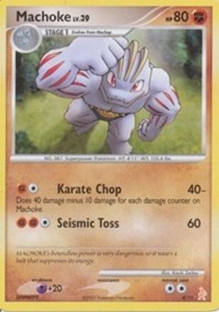 Machoke 004  DP Trainer Kit Manaphy & Lucario - Common