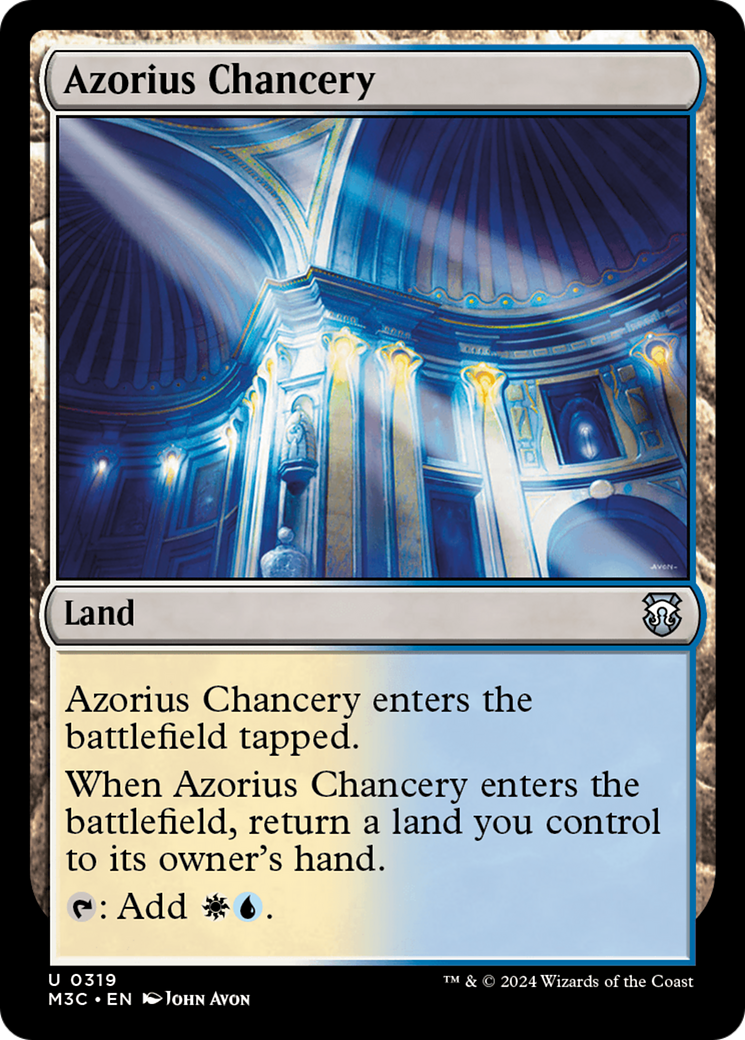 Azorius Chancery⁣ - Commander: Modern Horizons 3⁣ (Uncommon)⁣ [319]