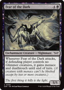 Fear of the Dark⁣ - Duskmourn: House of Horror⁣ (Common)⁣ [98]