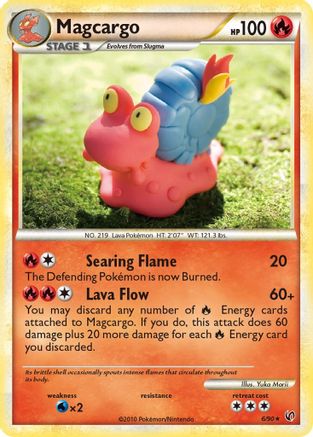 Magcargo 006  - Reverse Holofoil Undaunted - Holo Rare