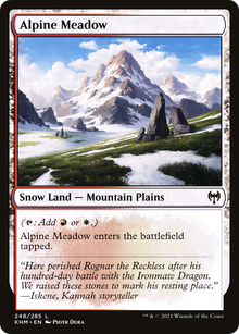 Alpine Meadow (KHM-248) - Kaldheim: (snow)