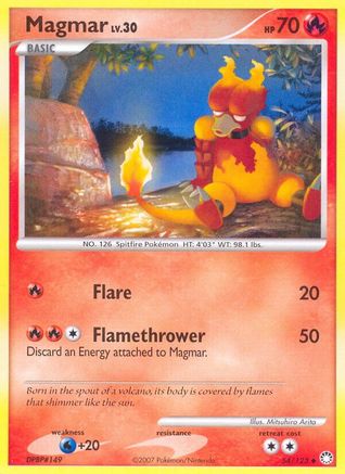 Magmar 054  Mysterious Treasures - Uncommon