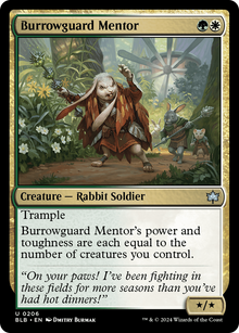 Burrowguard Mentor⁣ - Bloomburrow⁣ (Uncommon)⁣ [206]