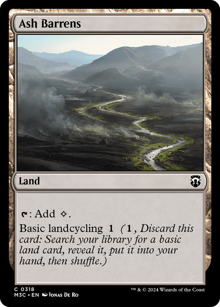 Ash Barrens⁣ - Commander: Modern Horizons 3⁣ (Common)⁣ [318]