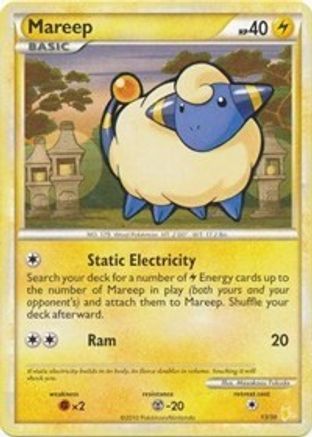 Mareep (#13) 013  HGSS Trainer Kit Gyarados & Raichu - Common