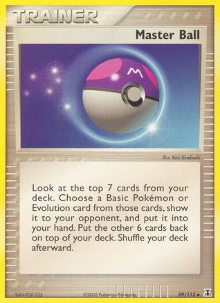 Master Ball 099/113  - Reverse Holofoil Delta Species - Uncommon